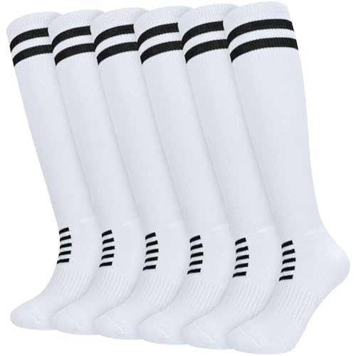 Image of srclo Kids Football Socks Boys Girls Junior Youth Sports Socks Athletic Sock Basketball Running,Training,Rugby,Hockey 6-12Year