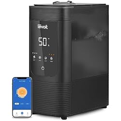 1 of Levoit 6L Smart Warm and Cool Mist Humidifiers for Home Bedroom, 60H | Auto Customized Humidity for Large room, Schedule, Easy Top Fill, Essential Oil Diffuser, Whisper-Quiet, Handle, Black