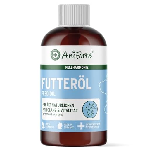 AniForte Fellharmonie Futteröl für Hunde & Katzen 500ml - Natürliche Fellpflege für seidig glänzendes Fell, Vitales Hautkleid, Haut und Vitalität, Reich an Omega 3 und Omega 6 Fettsäuren