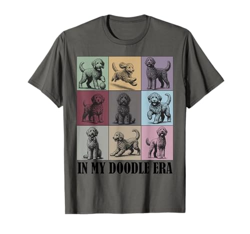 Funny Dog Lovers Quote in My Golden Doodle Era Cool Women T-Shirt