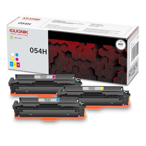 3 Pack 054H C/M/Y Toner Cartridge, Compatible for Canon 054H Toner Replacement for ImageCLASS MF642Cdw MF644Cdw MF640C MF641Cw MF643Cdw MF645Cx LBP621Cw LBP622Cdw LBP623Cdw Printer -  INK-TONER, INK-054H-3PK(1C+1M+1Y)