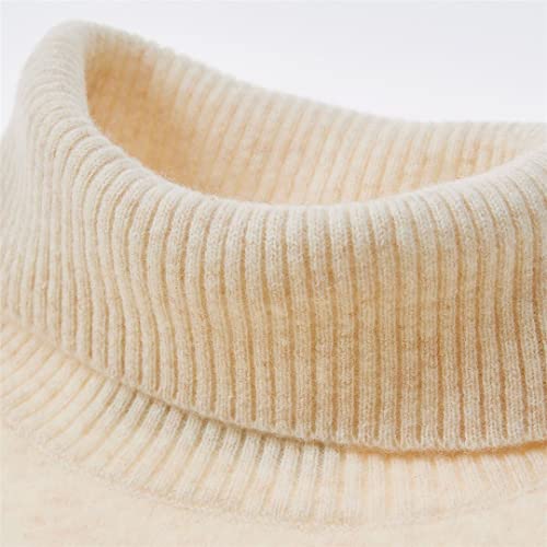 Women's Knit Sweater Cashmere Turtleneck Pullover Top Women's4