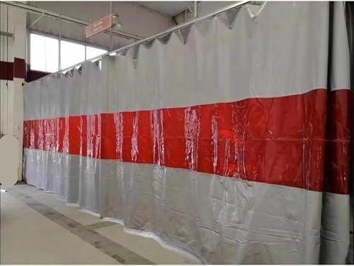 Kurtyna chroniąca przed spawaniem Okno ognioodporne Osłona sklepowa o dużej wytrzymałości z przelotkami 1 szt.(2.5x3.0m)