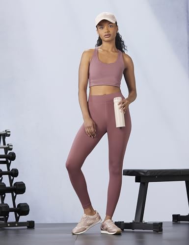 Image of Jockey MW20 Women Microfiber Elastane Stretch Performance Active Wear Leggings with Elasticated Waistband