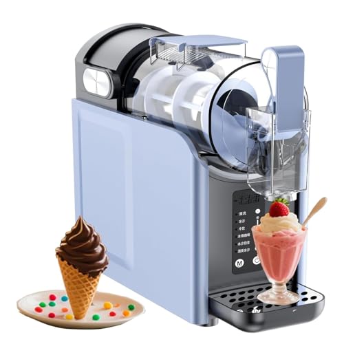5-in-1 Slushie Maschine,Eis-Cocktails,Frappé,Milchshakes & Gefrorenen Saft,Ohne Eis,Softeismaschine Für Zuhause,Mit 5 Voreingestellten Programmen Selbstreinigung