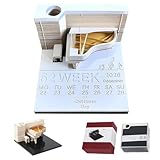 Espace d'écriture généreux : le verso de ce calendrier de bureau comporte 4 sections, dont les dates importantes, les listes de tâches, les notes et les rappels/révisions pour chaque mois, afin de noter les rendez-vous importants, les échéances, les événements spéciaux, les réunions, les rendez-vous, etc. 6 calendriers en haut pour une consultation rapide.