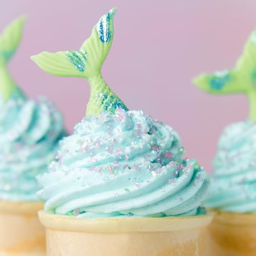 Image of Sweets Indeed Sprinkles, Edible Sprinkle Sugar Mix, Perfect for Cake Decorations, Baking, Ice Cream, Cookies, Cupcake Topper, 5 ounces (Mermaid)
