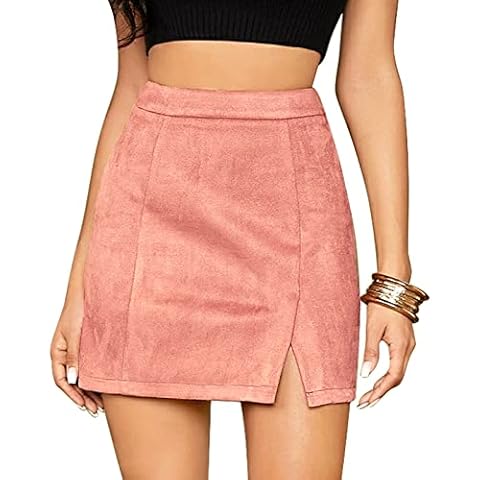 Maeau Mini Falda de Gamuza Sintética Rosa Cover