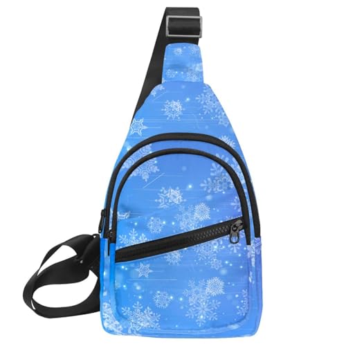 Bolso bandolera azul Snowflask tipo mensajero para caminatas y turismo
