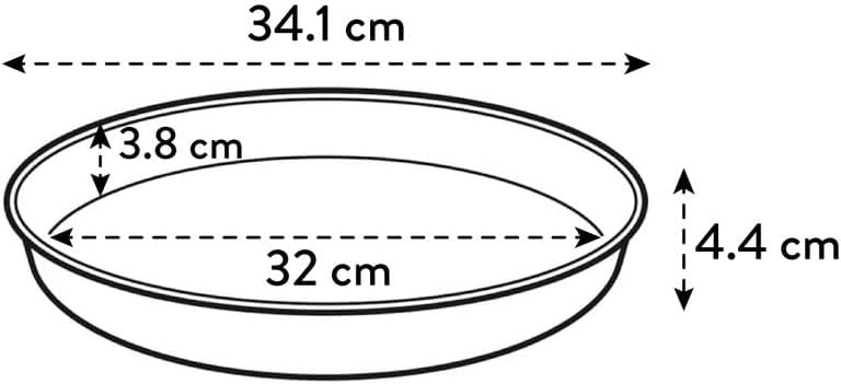 Elho Loft Urban Saucer Round 34 Anthracite