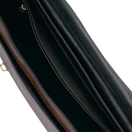 image for Fossil Men's Greenville Leather Top Handle Messenger Work Laptop Bag, 