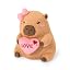 Valentinstag Capybara | Braun
