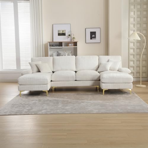 Canapé modulable U beige avec 2 relax YEHTOKHOME