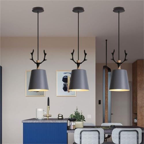 Lámpara colgante industrial nórdica blanca para iluminación de oficinas y decoración de dormitorios 4