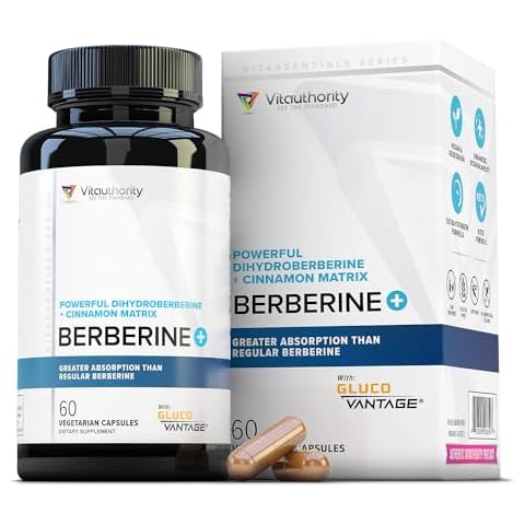 Berberine with Ceylon Cinnamon Supplements | Berberine Supplement High Absorption Dihydroberberine Berberine for Balance and Support | Vegan Powerful AMPk Activator & Antioxidant | 30 Servings Cover
