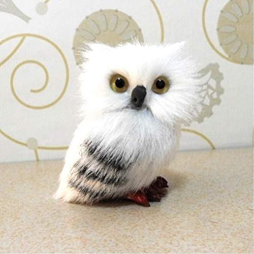 Nuobesty Enfeites de Coruja Branca, Decoração de Coruja de Natal, Presentes para Crianças, Decoração