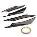 Front Bumper Lip Splitter, Fin Canards Body Spoiler Kit, 4pcs Universal Car Body Spoiler Front Bumper Lip Splitter Fins Trim (Black unpainted)