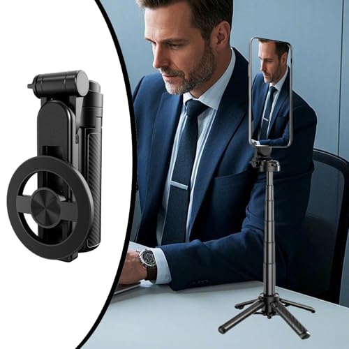 Soporte magnético para smartphone autodirigido retráctil portátil con mando 3