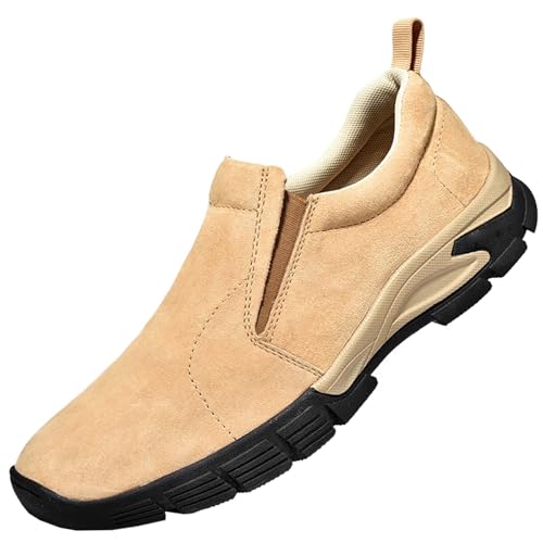 Mens Breathable Slip On Heel Shoes, Mens Non-Slip Loafers, Mens Cushioned Wearable Lightweight Casual Shoes