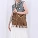 EVEOUT Bolso Bandolera con Flecos de Gamuza sintética Oversize Boho Estilo Western Bolso de Hombro Hobo con Borlas Imagen de EVEOUT Bolso Bandolera con Flecos de Gamuza sintética Oversize Boho Estilo Western Bolso de Hombro Hobo con Borlas