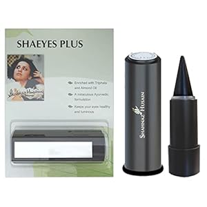 Shahnaz Husain Herbals Natural Kajal | Shaeyes Plus | Long-Lasting Kajal for Eyes | Goodness of Natural Oils and Herbal Extract | 2 grams