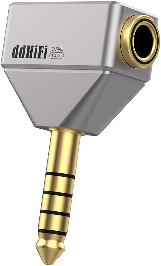 DD ddHiFi DJ44L Audio Adapter 4.4mm Balanced Female to 4.4mm Male L-Shaped Outputs Adapter