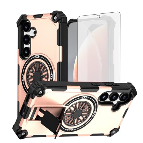 Coque Samsung S24 FE protection verre trempé béquille magnétique 5G