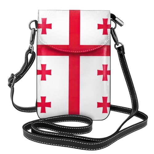 Flag Of Georgia Crossbody Bag Cellphone Wallet Small For Women Mini Shoulder Purse