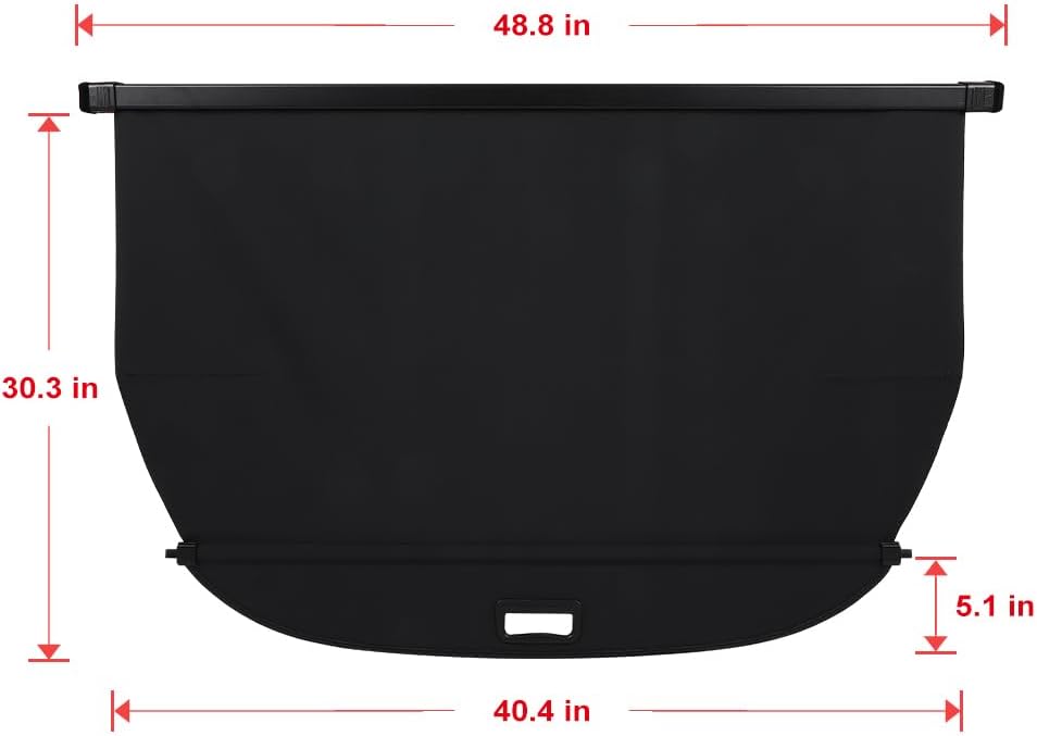 Retractable Rear Trunk Cargo Cover Compatible with 2010 2011 2012 2013 2014 2015 for Toyota for Prius 1.8L Rear Trunk Security Cover Shielding Shade, Waterproof, Interior Accessories
