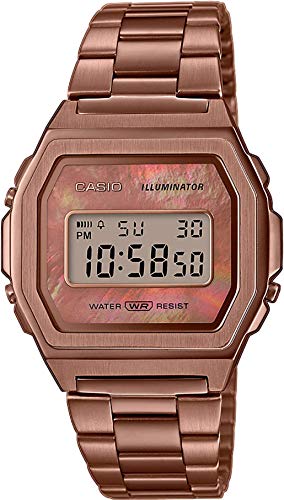 Casio Vintage Iconic Damen Armbanduhr Edelstahl/Roségold / 38 mm
