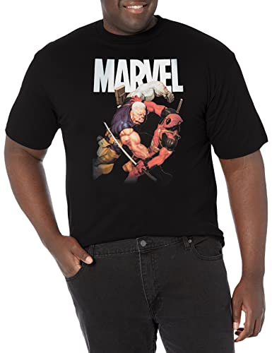 T-shirt Marvel Deadpool noir 4XL idéal pour un style urbain décontracté