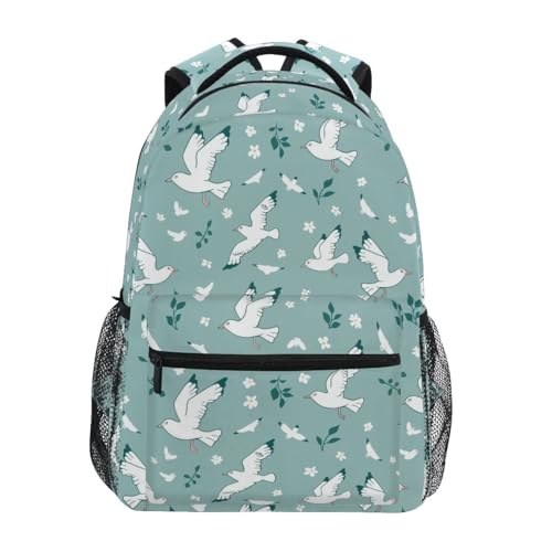 Sac à dos écolier mouettes florales S durable multicolore pour étudiant et fournitures scolaires