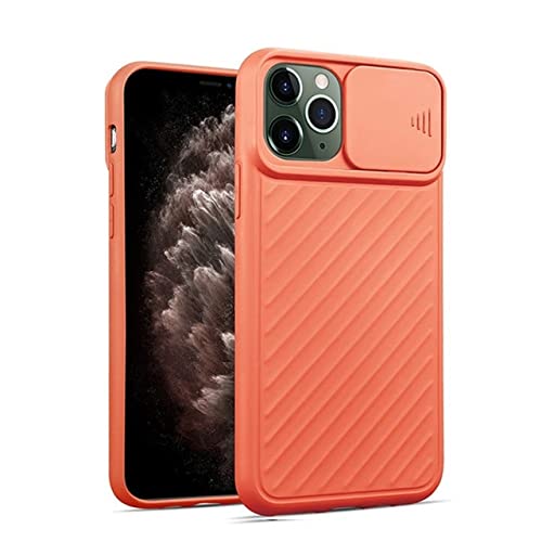 Coque souple iPhone avec protection d'objectif photo orange
