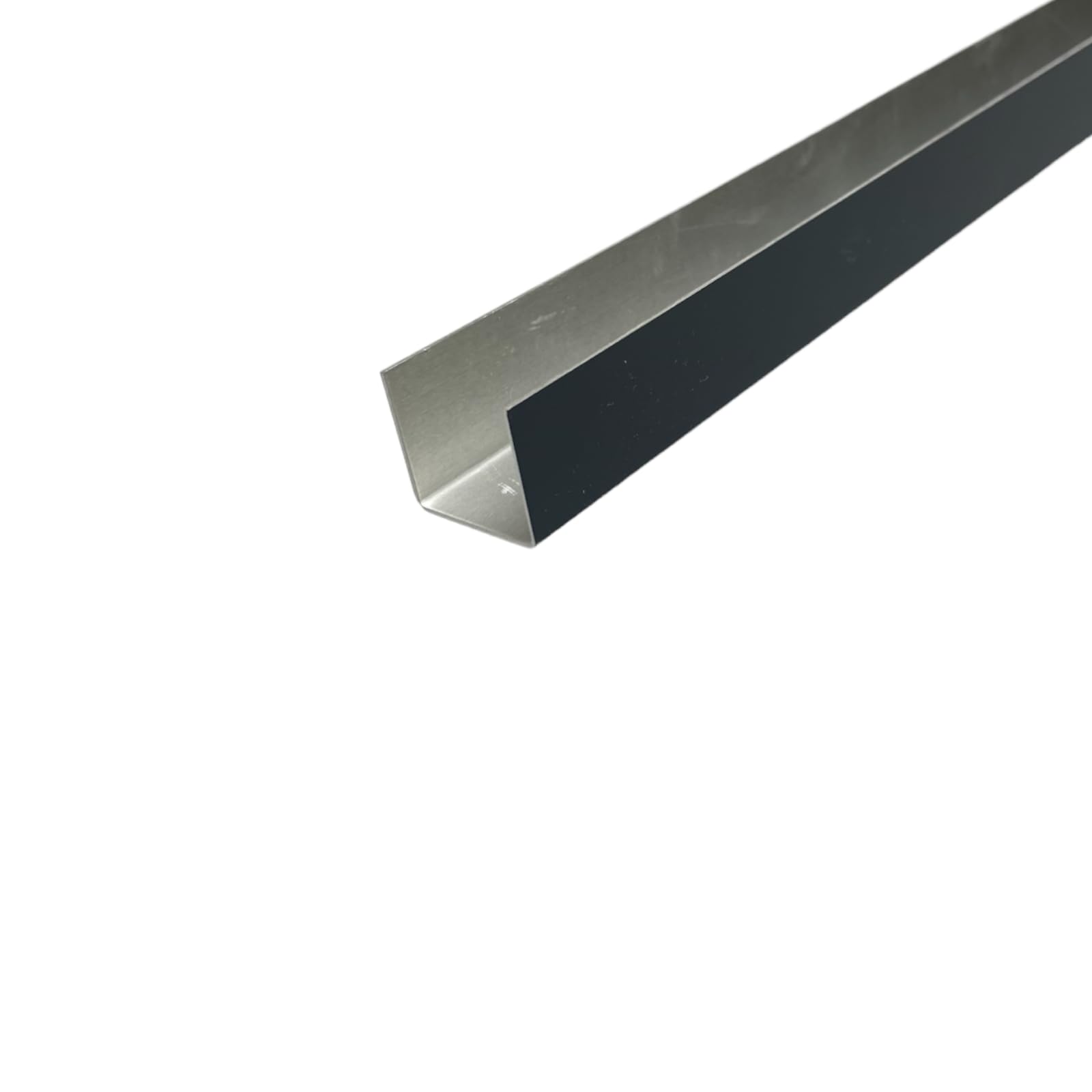 Alu U-Profil grau Abdeckprofil aus 1,5mm Aluminium Anthrazitgrau RAL 7016 Einfassprofil Kantenprofil Abschlussprofil Aluminiumschienen Aluschiene Schenkelinnenmaß: 20 x 120 x 20 mm Länge: 2000 mm