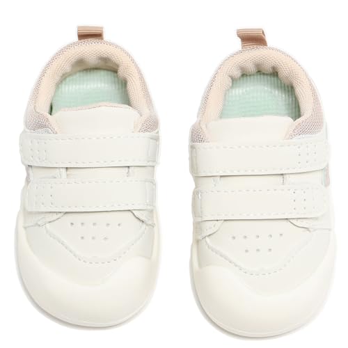 BEBEHUG Baby Walking Shoes for Boys Girls Infant Sneakers Soft Lightweight Non-Slip Toddler First Walker Shoes Pink