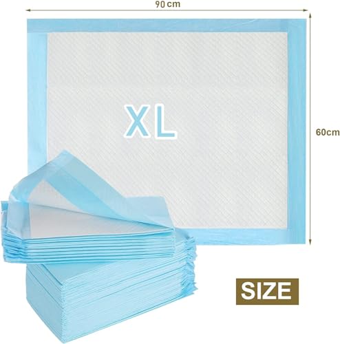 SKY-TOUCH Disposable Dog Training Pads 60X90cm, Absorbent Quick Drying Leak-Proof Pee Pads with 5 Highly Absorbent Layers, Puppy Pads For Potty Training For Pets, 40 Pieces
