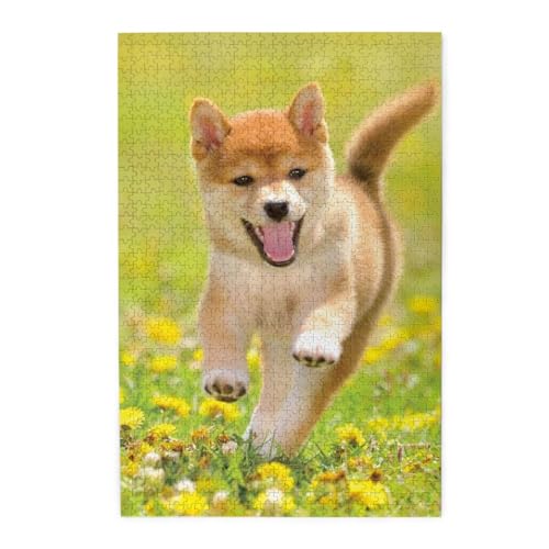 犬柄 おも動物13 1000ピース ジグソーパズル 大人向け難しい 破片なし カチっとハマる 誕生日 おしゃれ インテリア ギフトハウス (75×50cm)