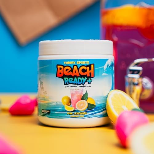 Get Your Body Beach Ready with the Delicious Yummy Sports Fat Burner Supplement - Powerful Pre Workout Powder for Both Men & Women - Accelerate Weight Loss, Enhance Metabolism, Increase Energy Levels - 180g, 30 Servings in Pink Lemonade Flavor 2 41FPvaGegtL. AC