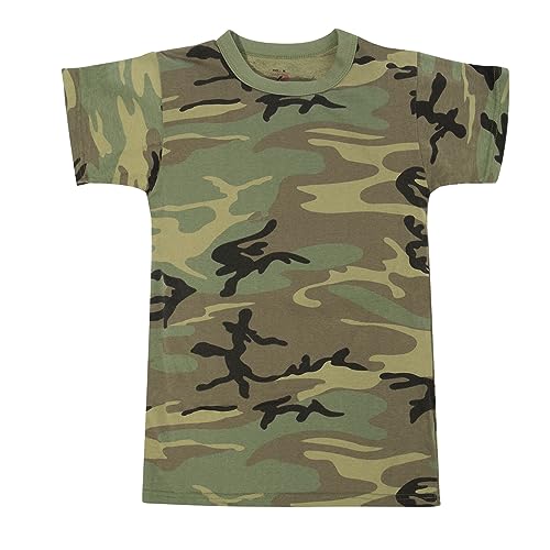 Rothco Kids Vintage Camo T-Shirt Comfortable Washed Camouflage Short Sleeve Tee Shirt M