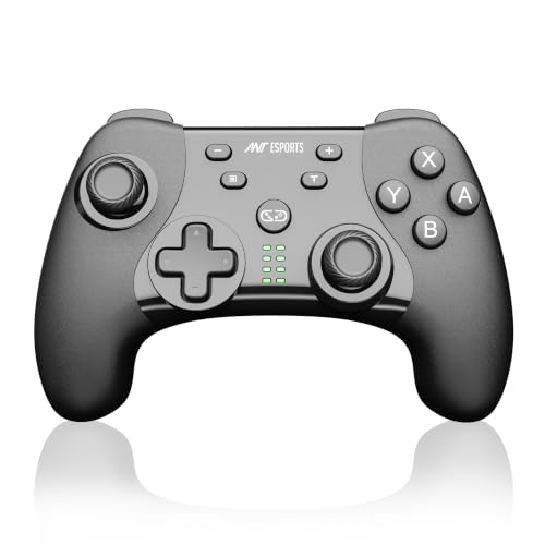 Image of Ant Esports Cosmos 3-Mode Wireless Gaming Controller, Hall Effect Precision Joysticks with Hall-Linear Triggers, Bluetooth 5.3, 2.4GHz, Fast Type-C Charging for PC, Switch, Android TV, Mobile- Black