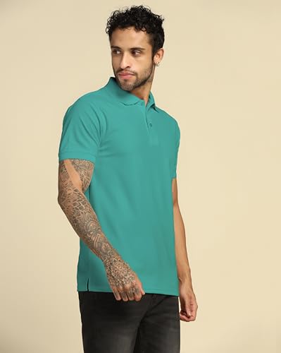 Image of VastraVibes Men's Polo Regular Fit T-Shirt