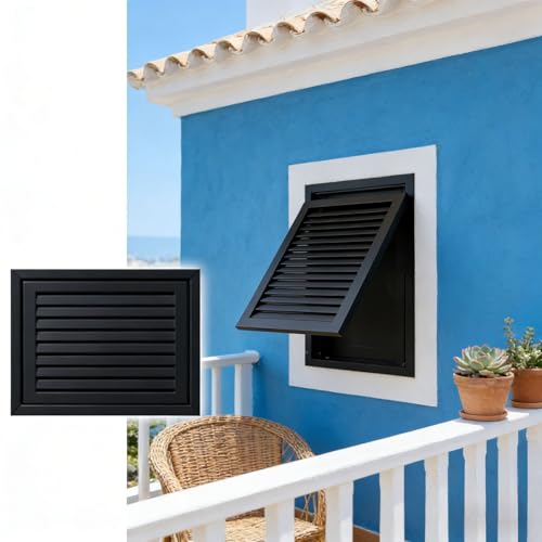 Grille D'aération De Pignon En Aluminium Avec Moustiquaire - Grilles