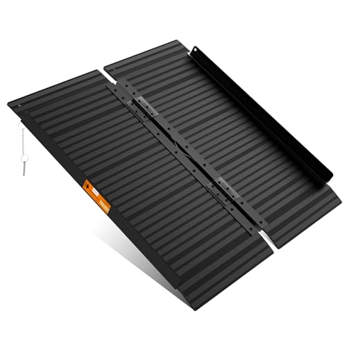 Rampa de Silla de Ruedas Plegable para escaleras 92 * 72 cm, Capacidad de Carga 362 kg rampa de Silla de Ruedas Antideslizante