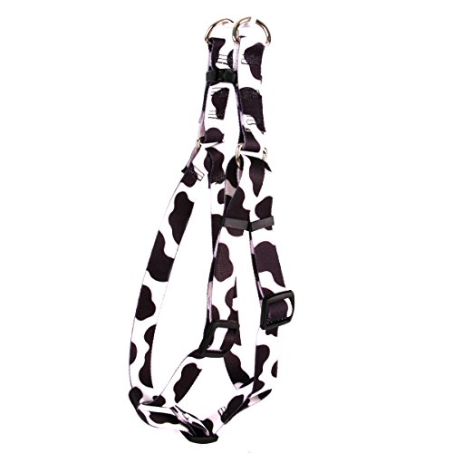 Image of Yellow Dog Design Cow Step-In Dog Harness 1 inch Wide And Fits Chest Circumference Of 25 To 40 inch, Large