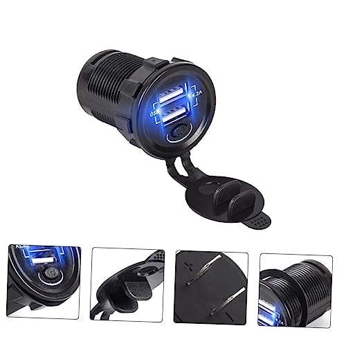 Cargador rápido para PC y móvil con doble USB UKCOCO para coche 4