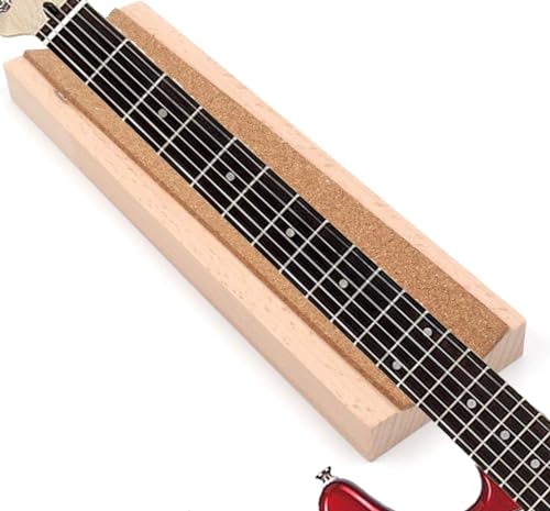 FarBoat Neck Support Cradle Neck Rest Stand Caul Wood Pillow Display for Guitars Bass Ukulele (11.8inch)