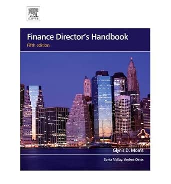[Finance Director's Handbook] [by: Glynis D. Morris] book cover