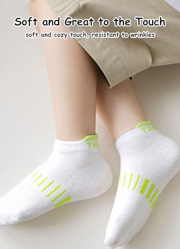 1-12 Years Toddler Boy Thin Mesh Sports Socks Stretch Seamless Breathable Crew Socks 5 Pairs4