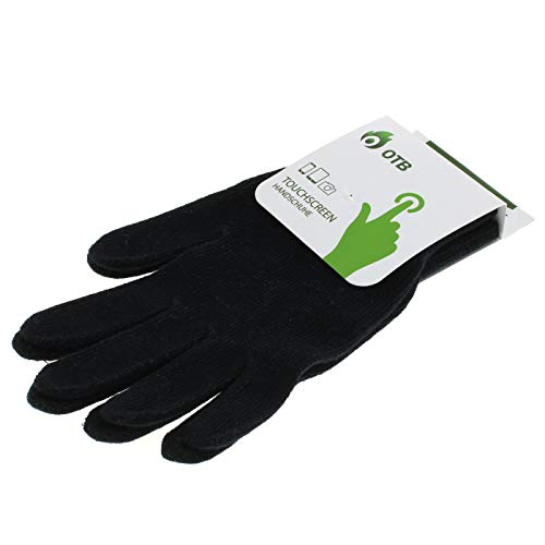 Preisvergleich Produktbild OTB Touchscreen Handschuhe für kapazitive Touchdisplays - Touch Gloves Schwarz