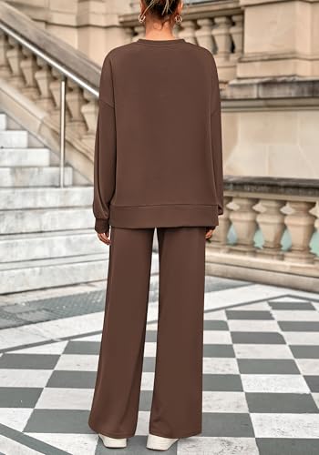 BTFBM Women Fall Fashion 2025 2 Piece Outfits Sweatsuit Set Jogger Sweatpants Matching Lounge Sets Airport Tracksuit